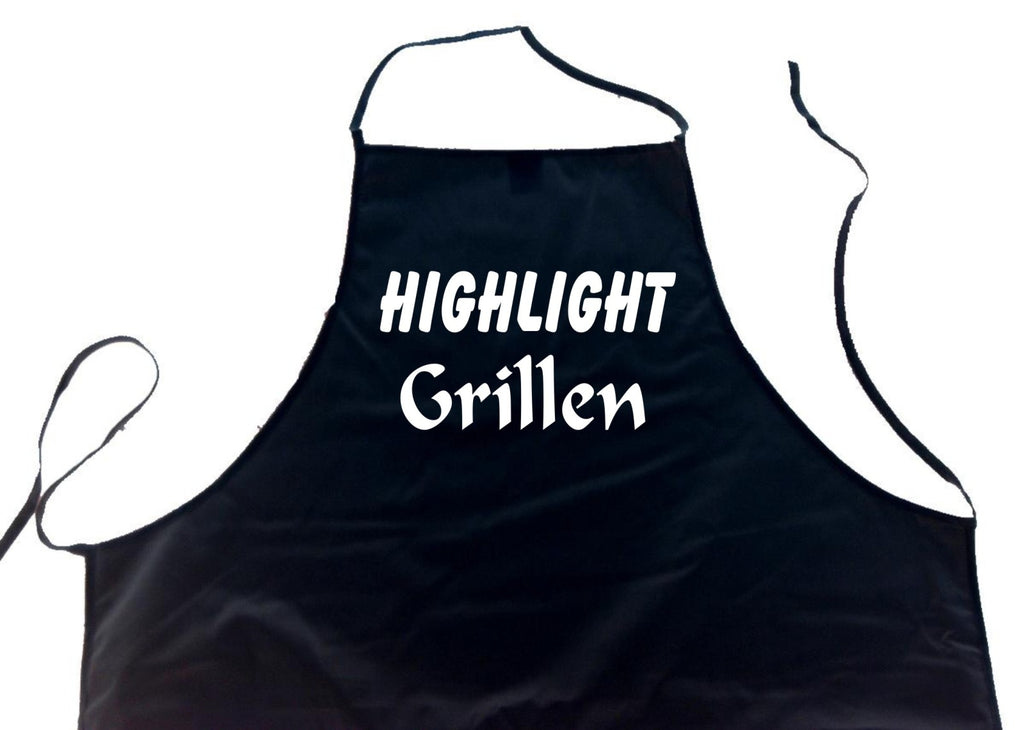 HIGHLIGHT Grillen; Schürze (Latzschürze - Grillen, Kochen, Berufsbekleidung, Kochschürze), schwarz