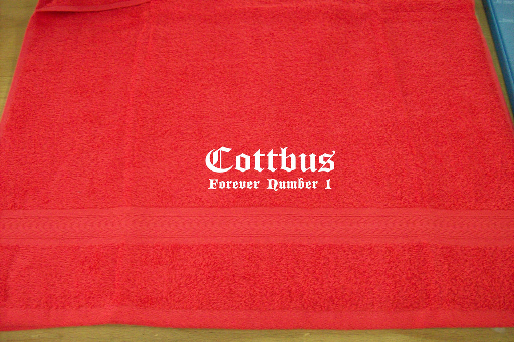 Cottbus - Forever Number 1; Städte Badetuch