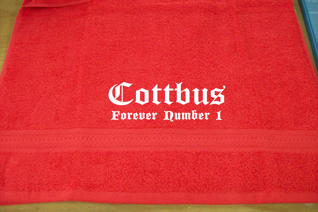 Cottbus - Forever Number 1; Städte Handtuch